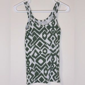 Banana Rebublic Patterned Tank Top, Size Small